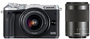 (中古品)Canon ミラーレス一眼カメラ EOS M6 ダブルズームキット(シルバー) EF-M15-