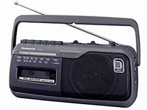 パナソニック ラジカセ 録音 FM/AM/ワイドFM対応 グレー RX-M45-H(中古品)