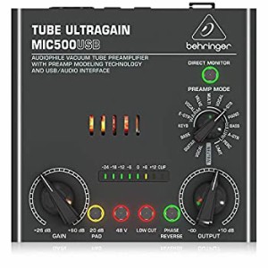 べリンガー USBオーディオインターフェース 真空管マイクプリ TUBE ULTRAGAIN MIC500USB(中古品)