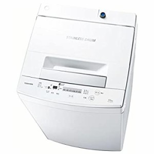 (中古品)東芝 全自動洗濯機 4.5kg ピュアホワイト AW-45M5 W