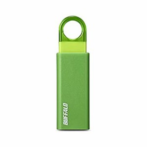 BUFFALO ノックスライド USB3.1(Gen1) USBメモリー 16GB グリーン RUF3-KS1(中古品)