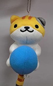 【中古】 ねこあつめ カバンに付けられるでっかいぬいぐるみ Vol.1 しまみけさん(ゴムボール/青) 単品 プライズ