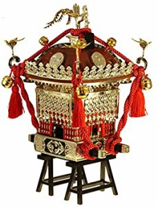 【中古】童友社 1/8 江戸神輿 茶塗り赤紐 プラモデル