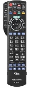 Panasonic CATV用 純正リモコン 対応機種：TZ-HDW610F,TZ-HDW610P,TZ-HDW61(中古品)