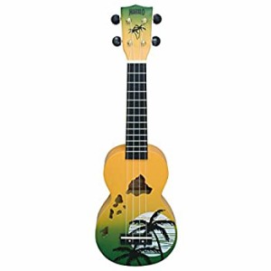 MAHALO ソプラノ UKULELE デザイナーシリーズ ハワイ  MD1 HA グリーン バースト(中古品)