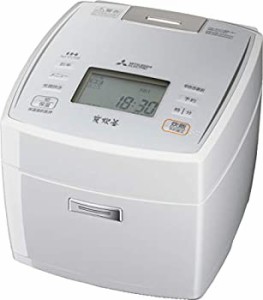 【中古】三菱電機 IHジャー炊飯器 備長炭炭炊釜 5.5合炊き ピュアホワイト NJ-VV108-W