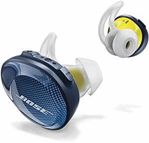 【中古】 BOSE ボーズ SoundSport Free wireless headphones 完全ワイヤレスイヤホン ミッドナイトブルー イエローシトロン