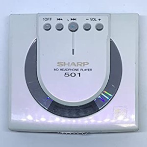 SHARP ポータブルMDプレーヤー MD-ST501-W ホワイト(中古品)