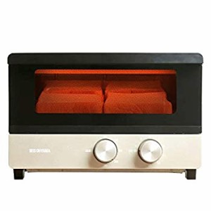 【中古】 アイリスオーヤマ トースター オーブントースター 4枚焼き 温度調整 機能付き シャンパンゴールド POT-412FM-N