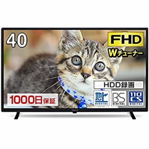 【中古】 テレビ 40型 40インチ 地上・BS・110度CS フルハイビジョン液晶テレビ 外付けHDD録画機能 裏番組録画機能搭載 ダブルチューナー