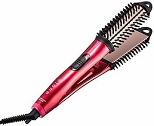 【中古】テスコム (TESCOM) ヘアアイロン ブラシタイプ ストレート & 32mm 2WAY マイナスイオン付 ione スパークルピンク IPH1832-P