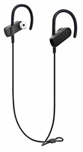 オーディオテクニカ Bluetooth対応 スポーツワイヤレスイヤホン（グラファイトブラック）audio-technica ATH(中古品)