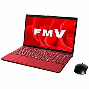 富士通 15.6型ノートパソコン　FMV LIFEBOOK AH53/B3　ガーネットレッド FMVA53B3R(中古品)