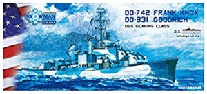 【中古】スノーマンモデル 1/700 アメリカ海軍 ギアリング級駆逐艦1944 DD-831&DD-742 ウォーターラインキット PE付き 2隻セット プラモ