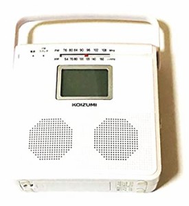 (中古品)コイズミ ワイドFM対応CDラジオ（ホワイト）KOIZUMI SAD-4703-W
