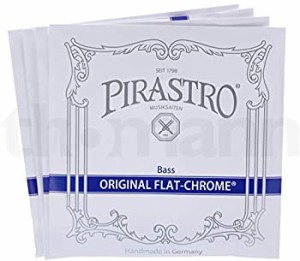 PIRASTRO ORIGINAL FLAT-CHROME オリジナルフラットクローム コントラバス弦セット(中古品)