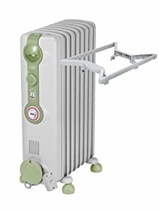 【中古】DeLonghi デロンギ オイルヒーター トップハンガー付き 8〜10畳用 グリーン JR0812-GR