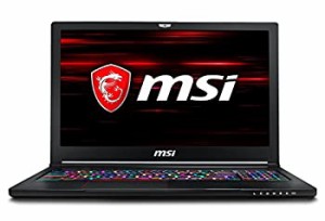 【中古】 MSI ゲーミングノート GS63 8RD-088JP Windows10 第8世代 Corei7 15.6FHD 120Hz 16GB 128GBSSD+1TBHDD GTX 1050 Ti 4GB