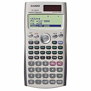 【中古】 CASIO カシオ 関数金融電卓プロフェッショナル仕様 FC-200V ハードケース付