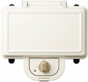 【中古】ブルーノ BRUNO ホットサンドメーカー 耳まで焼ける 電気 ダブル ホワイト BOE044-WH