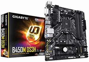 【中古】 GIGABYTE B450M DS3H Micro-ATX マザーボード [AMD B450チップセット] MB4784