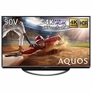 【中古】シャープ 50V型 4Kチューナー内蔵 液晶 テレビ AQUOS 4T-C50AN1 スマートテレビ(Android TV) N-Blackパネル HDR対応