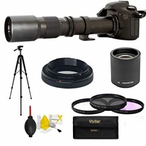 【中古】 HD望遠鏡 望遠鏡 望遠鏡 望遠ズームレンズ 500-1000MM Canon EOS Rebel T3 T3I T5 T5I T2 XS D7 70D T6 T6I T6S T7 T7I 5D 6D 8