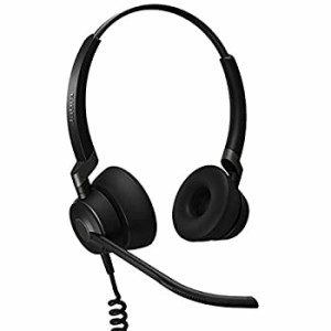 【中古】 Jabra Engage 50有線ヘッドセット ステレオ - 電話用ヘッドセット 3マイクシステム付き バックグラウンドノイズを遮断 エージェ