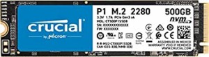 Crucial SSD M.2 500GB P1シリーズ Type2280 PCIe3.0x4 NVMe 5年保証 正規 (中古品)