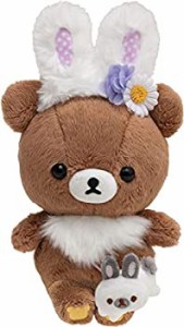 【中古】 リラックマ お花畑の小さな子うさぎ あつめてぬいぐるみ チャイロイコグマ