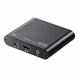 【中古】 サンワダイレクト 4K対応 メディアプレーヤー USBメモリ SDカード対応 HDMI RCA出力 MP4再生 400-MEDI023