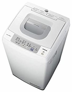 【中古】日立 全自動洗濯機 5kg 風脱水 ピュアホワイト NW-H53 W
