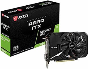 【中古】MSI GeForce GTX 1660 AERO ITX 6G OC グラフィックスボード VD6919