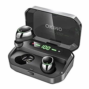 【中古】 OKIMO Bluetooth イヤホン LEDディスプレイ ワイヤレスイヤホン Hi-Fi 高音質 最新Bluetooth5.0+EDR 【第2世代 3500mAh IPX7完