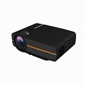 【中古】 HOQTUM ビデオプロジェクター HD 1080P 有線 共有画面 ポータブル ホームシアター ミニ マルチメディア HDMIをサポート USB TF