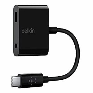 【中古】 Belkin USB-C 3.5mmイヤホンジャック デュアルアダプター Andoroid スマートフォン Galaxy S10 Xperia 5 Pixel 3 対応 イヤホン