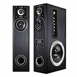 【中古】 クマザキエイム アンプ内蔵タワースピーカー VABEL (ヴァベル) TS-120BW 最大120W出力