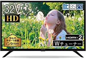 【中古】 山善 32V型 ハイビジョン 液晶テレビ ( 裏番組録画 外付けHDD録画 対応) QRT-32W2K