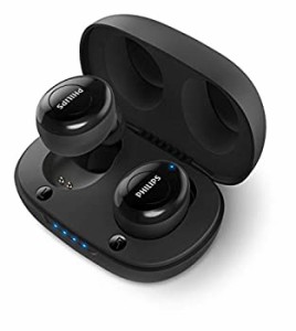 【中古】 PHILIPS フィリップス フルワイヤレスイヤホン TAUT102BK 00 リモコン・マイク対応 ワイヤレス 左右分離 Bluetooth