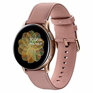 【中古】【輸入･日本仕様】Galaxy Watch Active2 / Stainless steel/ゴールド / 40mm [Galaxy純正スマートウォッチ 国内正規品]