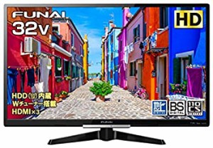 【中古】 フナイ 32V型 液晶テレビ ハイビジョン ダブルチューナー 500GB HDD内蔵(裏番組録画対応) FL-32H2010 地上 BS 110度CSデジタル