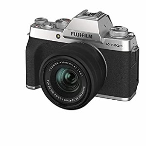 【中古】 FUJIFILM 富士フイルム ミラーレス一眼カメラ X-T200レンズキット シルバー X-T200LK-S