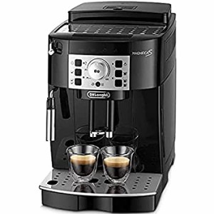 【中古】【エントリーモデル】デロンギ(DeLonghi) 全自動コーヒーメーカー マグニフィカS ミルク泡立て:手動 ブラック ECAM22112B