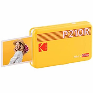 【中古】 コダック (Kodak) Mini 2レトロ スマホプリンター/インスタントプリンター/チェキプリンター イエロー/写真 5.3x8.6cm プリンタ