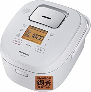 【中古】パナソニック 炊飯器 5.5合 IH式 ホワイト SR-HB100-W