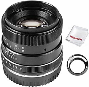 【中古】 PERGEAR 35mm F1.2 大口径 単焦点レンズ 手動焦点固定レンズ SONY NEX/FS5/A6000/A6100/A6300/A6400 APS-Cミラーレスカメラに対