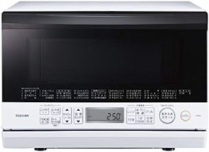 【中古】TOSHIBA 角皿式スチーム オーブンレンジ 石窯オーブン 23L グランホワイト ER-V60(W)