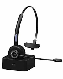 【中古】 Bluetooth ヘッドセット 片耳 ワイヤレス ヘッドセット ハンズフリー 通話 音楽 長時間使用 オンライン Web skype 会議 在宅勤