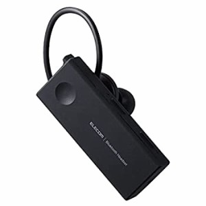 【中古】 エレコム ヘッドセット Bluetooth 防水 IPX5対応 片耳 ハンズフリー通話 ホワイト LBT-HSC10WPPCBK ブラック 約25×54×35 mm 