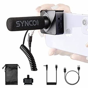 【中古】 SYNCO-U3-スマホマイク-カメラマイク-単一指向性一眼レフマイク コンデンサーマイク 操作簡単 磁気吸着デサイー USB-C充電 75Hz